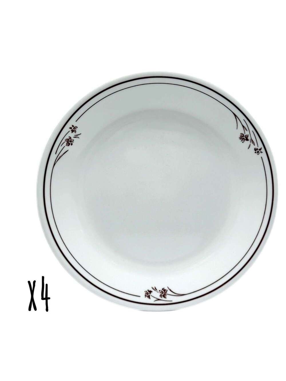 Set of 4 Vintage Corelle Melody 10.25” Dinner Plates